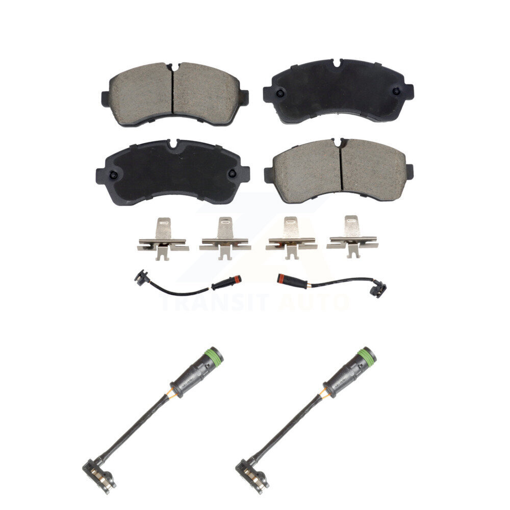 Front Ceramic Brake Pad & Extra Wear Sensor Pair Kit For Mercedes-Benz Sprinter 3500 2500 KCW-101160