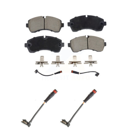 Front Ceramic Brake Pad & Extra Wear Sensor Pair Kit For Mercedes-Benz Sprinter 2500 3500 KCW-101161