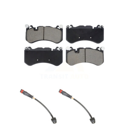 Front Ceramic Brake Pad & Wear Sensor Pair Kit For Mercedes-Benz G63 AMG C63 SLS SL63 E63 KCW-101162