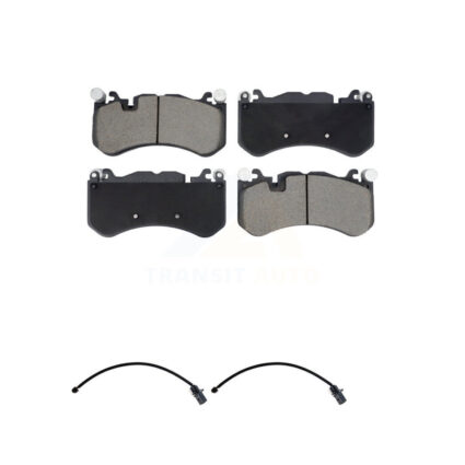 Front Ceramic Disc Brake Pads And Wear Sensor Pairs Kit For Audi RS7 With Cast Iron KCW-101165