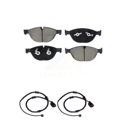 Front Ceramic Brake Pad Wear Sensor Pair Kit For Jaguar XJ AWD with 5.0L Disc rear brakes KCW-101174