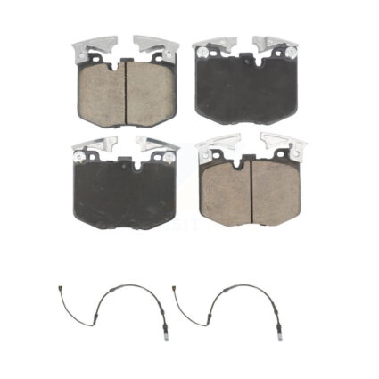 Front Ceramic Disc Brake Pads And Wear Sensor Pairs Kit For 2019 BMW 330i xDrive Wagon KCW-101177