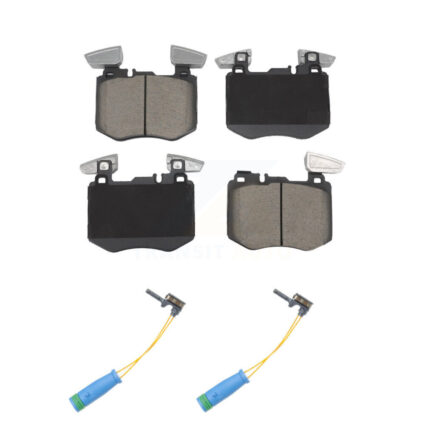 Front Ceramic Disc Brake Pads And Wear Sensor Pairs Kit For Mercedes-Benz GLC300 KCW-101185