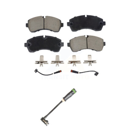 Front Ceramic Brake Pads Extra Wear Sensor Kit For Mercedes-Benz Sprinter 3500 2500 Dodge KCW-101198