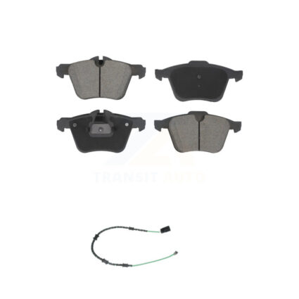 Front Ceramic Brake Pad & Wear Sensor Kit For 13-15 Jaguar XF 3.0L with 356mm Rotor KCW-101208