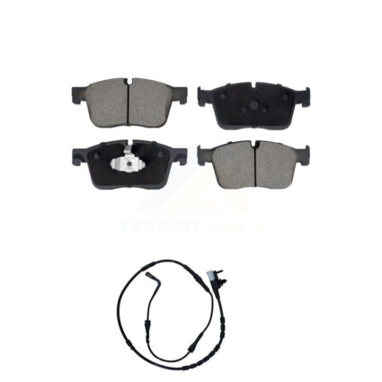 Front Ceramic Brake Pads Wear Sensor Kit For Land Rover Range Velar R-Dynamic S with 3.0L KCW-101378