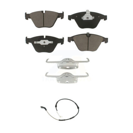 Front Ceramic Disc Brake Pads And Wear Sensors Kit For 2013 BMW X1 xDrive35i with 3.0L KCW-101379