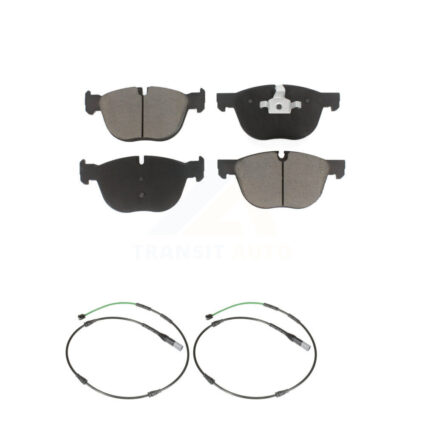 Front Ceramic Disc Brake Pads And Wear Sensor Pairs Kit For BMW X6 xDrive35i with 3.0L KCW-101393