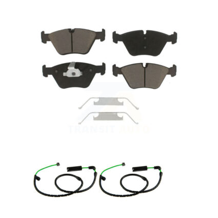 Front Ceramic Disc Brake Pads And Wear Sensor Pairs Kit For BMW X3 3.0L KCW-101394