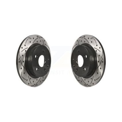 Rear Drill Slot Disc Brake Rotors Pair For Chevrolet Cruze Buick Encore Trax Sonic Limited KD-100111