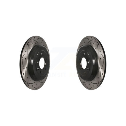 Rear Drill Slot Brake Rotor Pair For Ford Explorer Edge Flex Lincoln Taurus MKX Five MKT X KD-100121