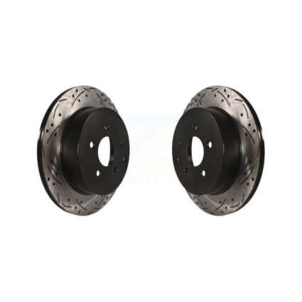 Rear Drill Slot Brake Rotor Pair For Nissan Murano INFINITI Pathfinder QX60 Q50 FX35 Quest KD-100149