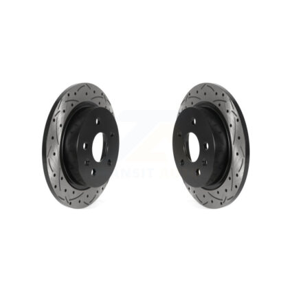 Rear Drilled Slot Disc Brake Rotors Pair For Chevrolet Malibu Buick Regal LaCrosse Limited KD-100517