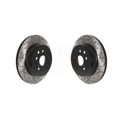 Rear Drilled Slot Brake Rotors Pair For Lexus IS300 IS350 GS350 RC350 RC300 IS200t GS450h KD-100543