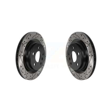 Rear Drill Slot Brake Rotors Pair For BMW X1 Mini Cooper Countryman X2 Clubman 228i xDrive KD-100554