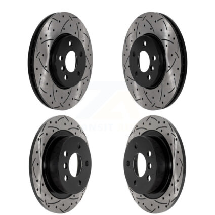 Front Rear Coated Drilled Slotted Disc Brake Rotors Kit For Mini Cooper Countryman Clubman KD-100579