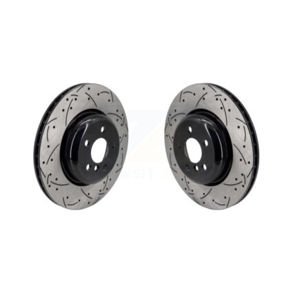 Rear Drill Slot Brake Rotor Pair For BMW X3 X5 330i xDrive X4 530i X7 540i M340i Toyota GR KD-100635