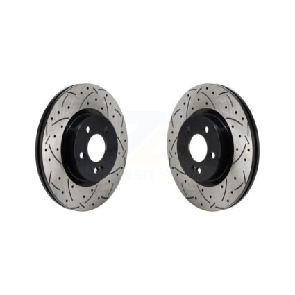 Rear Drill Slot Disc Brake Rotors Pair For Mercedes-Benz GLC300 C43 AMG GLC43 C450 GLC350e KD-100726