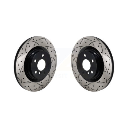 Rear Drill Slot Brake Rotor Pair For Mini Cooper Countryman BMW X2 M235i xDrive Gran Coupe KD-100727