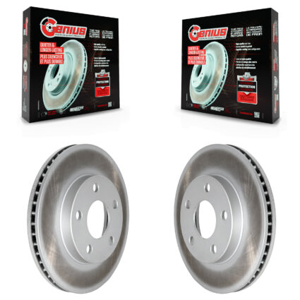 Front Coat Brake Rotor Pair For Pontiac Grand Am Chevrolet Malibu Oldsmobile Alero Classic KG-100015