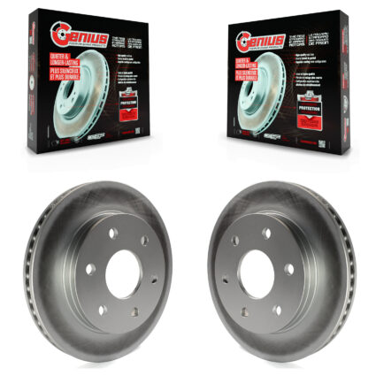 Front Coat Brake Rotor Pair For Chevrolet GMC Silverado 1500 Sierra Avalanche Yukon Savana KG-100017