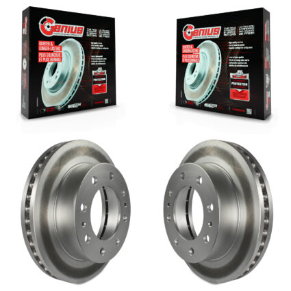 Front Coat Brake Rotor Pair For GMC Chevrolet Sierra 2500 HD Silverado Savana Express 3500 KG-100018