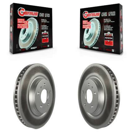 Front Coat Disc Brake Rotors Pair For Buick Lucerne Chevrolet Impala LaCrosse Cadillac DTS KG-100042