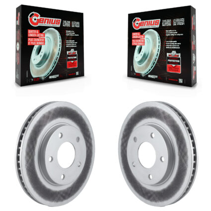Front Coated Brake Rotors Pair For Chrysler Sebring Mitsubishi Lancer Galant Eclipse Dodge KG-100117