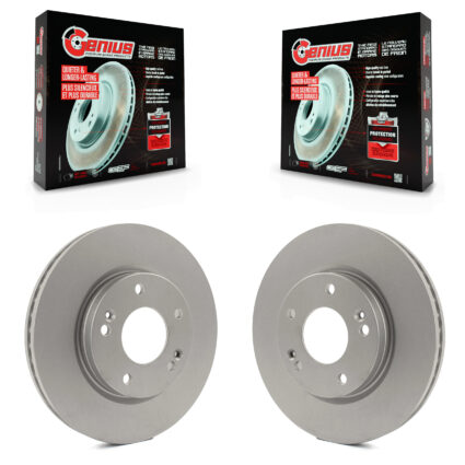 Front Coat Brake Rotor Pair For 2001-2006 Hyundai Santa Fe With 276mm Diameter KG-100194