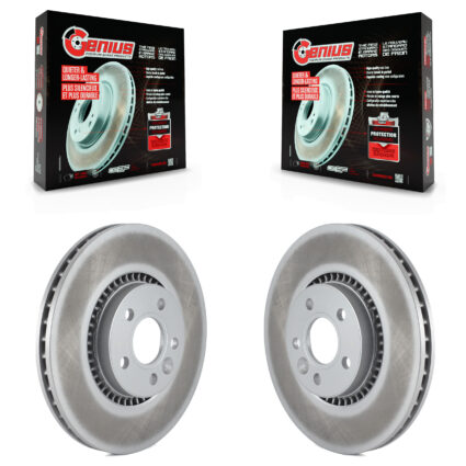 Front Coated Brake Rotors Pair For Volvo XC70 S60 Land Rover LR2 V60 S80 Cross Country V70 KG-100293