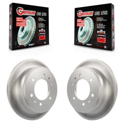 Rear Coated Disc Brake Rotors Pair For Hummer H3 H3T KG-100396
