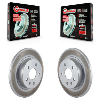 Rear Coated Disc Brake Rotors Pair For Chevrolet Cruze Buick Encore Trax Sonic Limited KG-100413