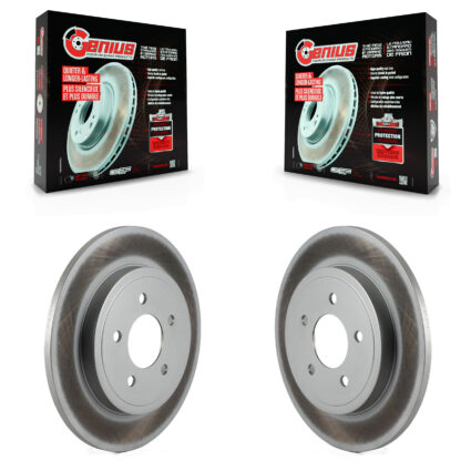 Rear Coated Disc Brake Rotors Pair For Ford Escape Mazda Tribute Mercury Mariner KG-100439
