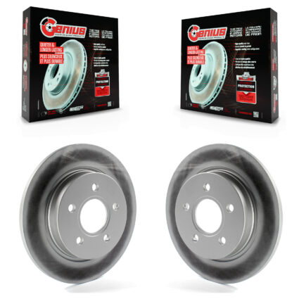 Rear Coated Disc Brake Rotors Pair For Ford Focus KG-100449