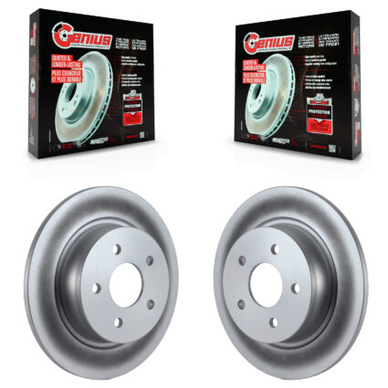 Rear Coated Disc Brake Rotors Pair For Ford Escape Transit Connect C-Max KG-100453