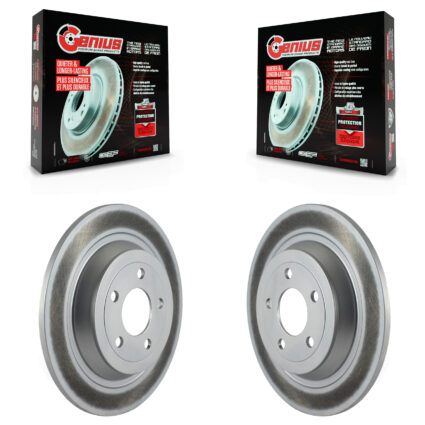 Rear Coated Disc Brake Rotors Pair For Ford Mustang KG-100458