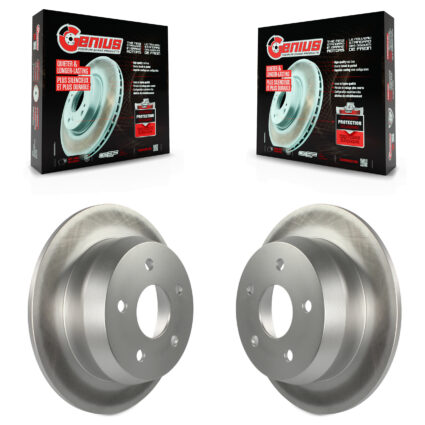 Rear Coated Disc Brake Rotors Pair For 1999-2004 Jeep Grand Cherokee KG-100465
