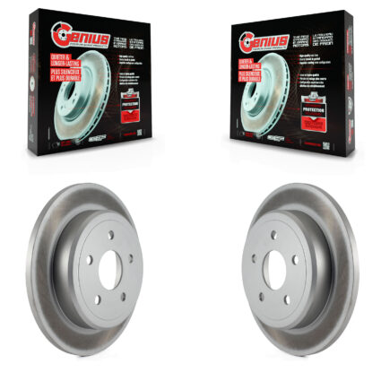 Rear Coated Disc Brake Rotors Pair For Jeep Grand Cherokee Commander KG-100473