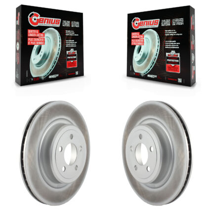 Rear Coated Disc Brake Rotors Pair For Dodge Charger Magnum KG-100475