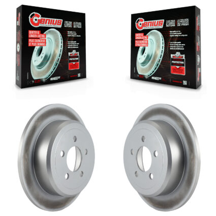 Rear Coated Disc Brake Rotors Pair For Jeep Liberty Dodge Nitro KG-100479