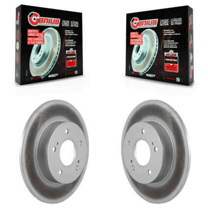 Rear Coated Disc Brake Rotors Pair For Nissan Maxima INFINITI I30 I35 KG-100499
