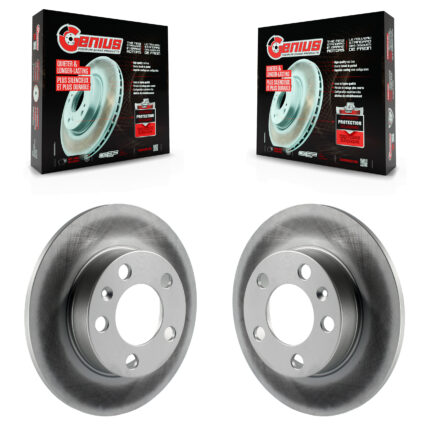 Rear Coated Disc Brake Rotors Pair For Volkswagen Jetta Golf Beetle City Audi TT KG-100507