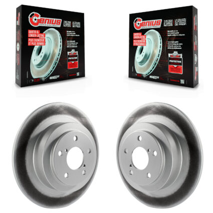 Rear Coated Disc Brake Rotors Pair For Subaru Outback Legacy Baja KG-100511