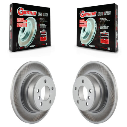 Rear Coated Disc Brake Rotors Pair For BMW X5 KG-100513