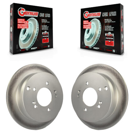 Rear Coated Disc Brake Rotors Pair For Hyundai Tucson Kia Sportage Santa Fe KG-100521