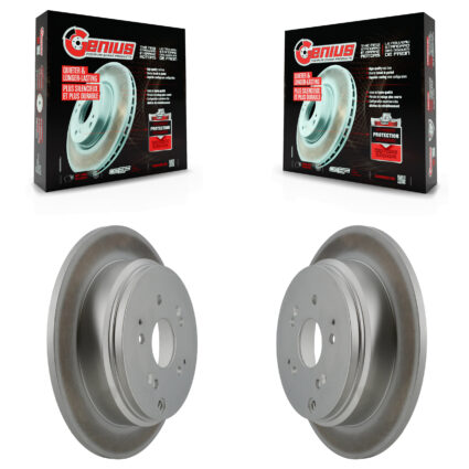 Rear Coated Disc Brake Rotors Pair For 2002-2004 Honda Odyssey KG-100522