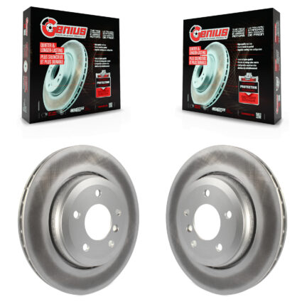 Rear Coated Disc Brake Rotors Pair For BMW 330Ci 320i 330i 330xi KG-100526