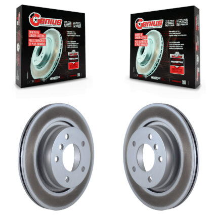 Rear Coated Disc Brake Rotors Pair For BMW 325i 325Ci 328i 323i 323Ci 328is 328Ci KG-100527