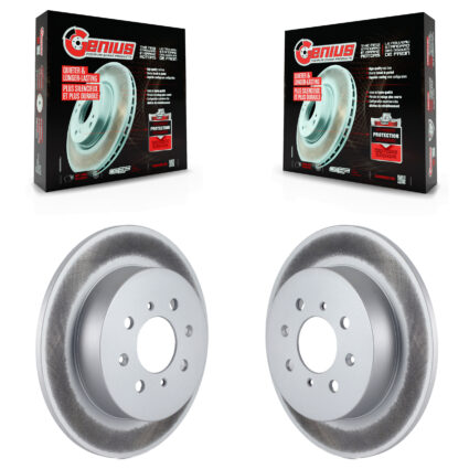Rear Coated Disc Brake Rotors Pair For Honda Civic Acura EL KG-100533