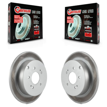 Rear Coated Disc Brake Rotors Pair For Mitsubishi Endeavor KG-100534
